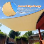 Prohibited From Sale On Amazon XISHAN 16'X20' Mocha,Rust Red,Sand HDPE Sunshade Sail, 160 Grams