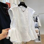 Loose-fitting Casual Shirt Vest Top For Women