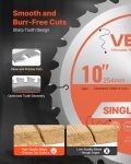 Circular Saw Blade Wood Cutting Blade For Circular Saw 10 Inch 24 Teeth