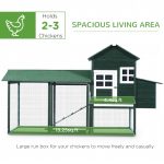 Wooden Chicken Coop, Hen House Outdoor With Run Nesting Box, Asphalt Roof, Removable Tray, Multiple Packages Shipped. Please Pay Attention To The Dimensions And Weight In The Details.