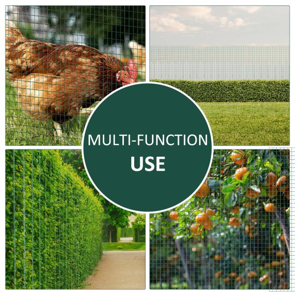 PVC Coated Steel Chicken Rabbit Mesh Fencing Wire Garden Galvanized Fence Border
