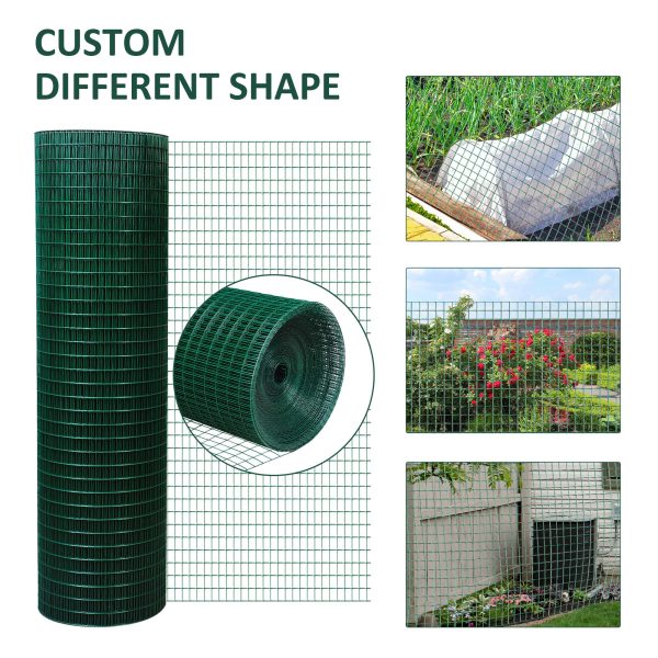 PVC Coated Steel Chicken Rabbit Mesh Fencing Wire Garden Galvanized Fence Border