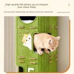Multi Level Felt Cat Tree House, Vertical Cat Scratcher Tower With Multiple Hideaway Nests, Interactive Hanging Ball Toy, Space Saving Cat Condo For Indoor Cats, 2 Sizes Available