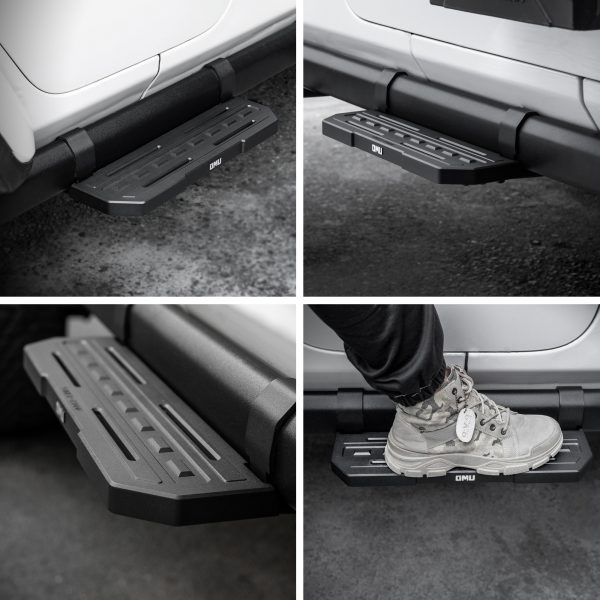 Side Steps For 2018 Wrangler JL 2 Doors Rubicon Only With OEM Rock Rails