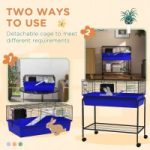 Two-Story Small Animal Cage Removable From Stand