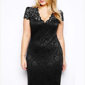 Hollow Long Short Sleeve Sexy V-neck Bud