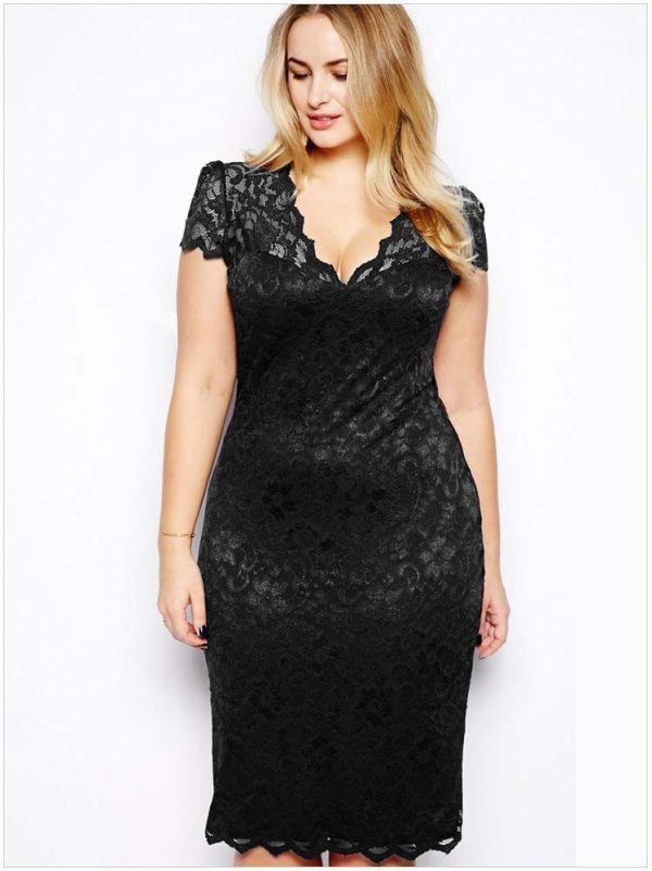 Hollow Long Short Sleeve Sexy V-neck Bud