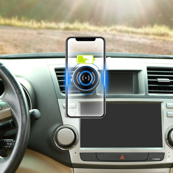 1Pc Magnetic  Qi Wireless Car Charger Car Phone Charger For IOS Phone XS MAX XR Galaxy S10 S9 Tablet GPS Device