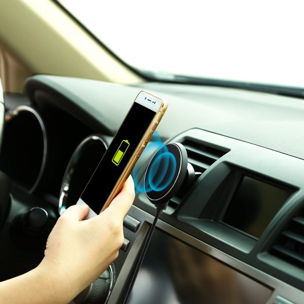 1Pc Magnetic  Qi Wireless Car Charger Car Phone Charger For IOS Phone XS MAX XR Galaxy S10 S9 Tablet GPS Device