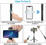 Selfie Stick Tripod Remote Desktop Stand Cell Phone Holder For US