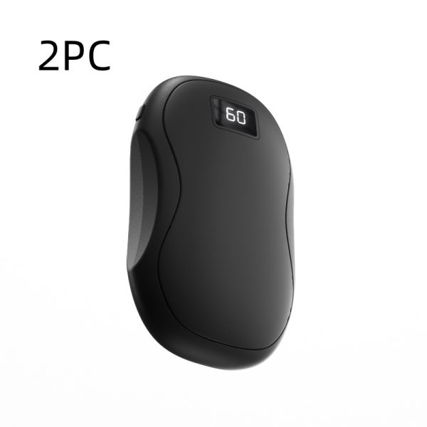 Large Capacity Double-sided Heating Digital Display USB Charging Portable Hand Warmer