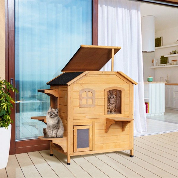 Wooden Cat House