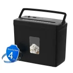 Paper Shredder For Home Use,5 Sheets Small Crosscut Paper Shredder,P-4 Security Level With 2.38-Gallon Basket, 4-Mode Design-Durable & Fast And Jam Proof For Home Office Utilization