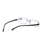 4 PK Mens Rectangular Rimless Blue Light Blocking Reading Glasses Unisex Readers