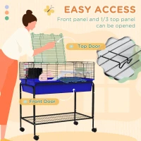 Two-Story Small Animal Cage Removable From Stand