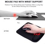 Ergonomic Mouse Pad With Wrist Support Comfort Memory Foam Mousepad For Office & Gaming