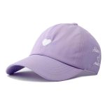 Preppy Style Love Embroidery Ponytail Half Topless Hat