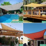 Prohibited From Sale On Amazon XISHAN 16'X20' Mocha,Rust Red,Sand HDPE Sunshade Sail, 160 Grams