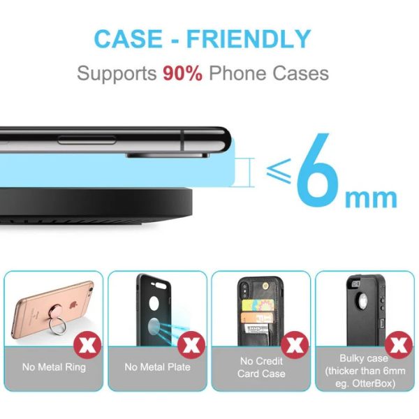Fast Wireless Charger Pad  Universal High Speed Wireless Charging Station For Smartphones