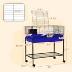 Two-Story Small Animal Cage Removable From Stand