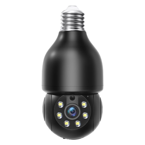 3MP Ptz E27 Socket Bulb Camera 360 Degree Cmos Sensor Network Camera Cctv Security Light Bulb Camera