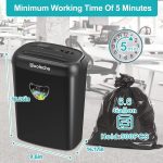 Paper Shredder, 14-Sheet Cross-Cut, 6.6 Gallon Wastebasket, P-4 Security Level, 3 Modes Design - Jam-Proof Heavy-Duty Shredder For Home And Office, FBA Shipping