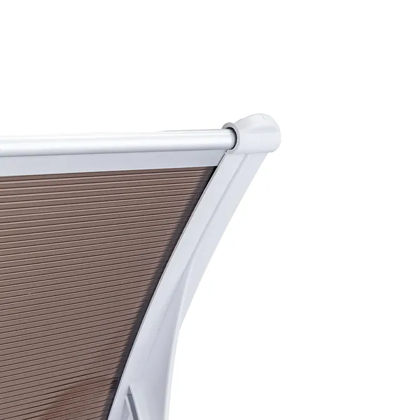 HT-100 X 80 Household Application Door & Window Rain Cover Eaves Brown Board & White Holder