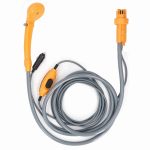 Car Plug Shower Kit 36W Portable Electric Vehicle Mounted Shower Kit For Outdoor Camping Car Washing Irrigation Orange