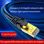 Cat 8 Ethernet RJ45 Cable Super Speed 40Gbps Patch LAN Network Gold Plated Lot