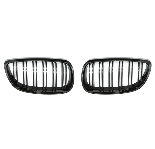 For BMW E92 E93 2007-2010 Gloss Black Front Kidney Grille Style 328i 335i Coupe