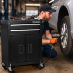 Only For Shipping On Waybill Double-door Cabinet With Two Drawers Tool Cart TT202BK