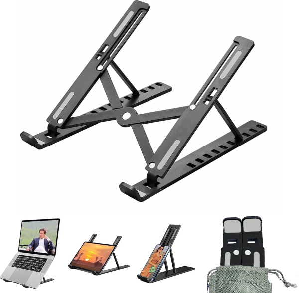 LAPTOP STAND PORTABLE ADJUSTABLE TABLET HOLDER DESK RISER FOR NOTEBOOK BOOK