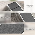 PawHut  Pet Ramp For Dogs & Cats With Non-Slip Carpet, White