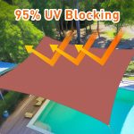 Prohibited From Sale On Amazon XISHAN 16'X20' Mocha,Rust Red,Sand HDPE Sunshade Sail, 160 Grams