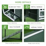 Wooden Chicken Coop, Hen House Outdoor With Run Nesting Box, Asphalt Roof, Removable Tray, Multiple Packages Shipped. Please Pay Attention To The Dimensions And Weight In The Details.