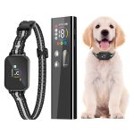 1Pc 2 In 1 Dog Shock And Bark Collar Dog Training Collar With Remote Rechargeable IP68 Waterproof With 3 Channels For Medium And Small Dogs
