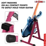 5 Core Guitar Stand A Shape Foam Arm Rubber Pad For Acoustic Electric Bass
