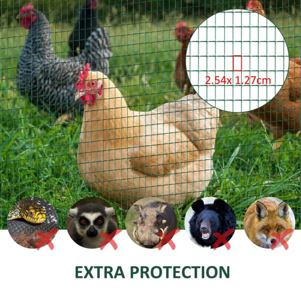 PVC Coated Steel Chicken Rabbit Mesh Fencing Wire Garden Galvanized Fence Border