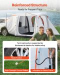 Inflatable SUV Tent With Awning, 8 X 6.7 Ft 3-Season SUV Tailgate Tent With Ventilated Doors & Mesh Window, PU2000mm Waterproof Car Rear Hatch Tents For Outdoor Camping - Air Pump Included