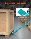 Prylever Bar, 8818 Lbs Weight Capacity, 56.5 Inch Carbon Steel Handle Lever Dolly, Pry Lever Bar With Wheels For Large Pallets, Heavy Items, Concrete Blocks, Heavy Duty Equipment Handling