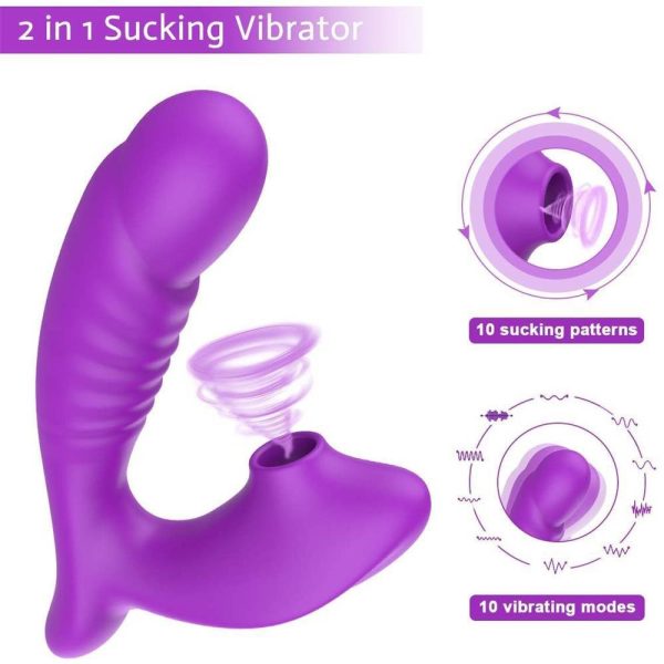 Sex Vibrator Toy, G-spot Vibrator With 10 Vibration Modes And 10 Suction Modes, Couple Vibrator, Vibrator For G-spot Stimulation, Adult Sex Toy For Women Or Couples