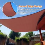 Prohibited From Sale On Amazon XISHAN 16'X20' Mocha,Rust Red,Sand HDPE Sunshade Sail, 160 Grams