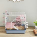 Cage, 3-Tier Small Animal Cage With Exercise Wheel, Food Bowl, Water Bottle, House, Tunnels, Ramps
