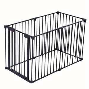 150 Inch Adjustable Safety Door With 6 Pieces, Suitable For House Staircase Doors, Restricted Area Fences