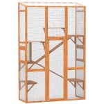 Outdoor Catio Cat Enclosure, Large Wooden Cat House With 6 Jumping Platforms, Scratching Post.For Multiple Packages Shipped, Please Pay Attention To The Details, Dimensions, And Weight.
