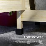 Wooden Potting Bench with Storage, Sink, Water Tap for Backyard, Patio, Balcony, Natural