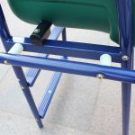 A-Frame Metal Swing Set W Slide Blue, Green, Orange