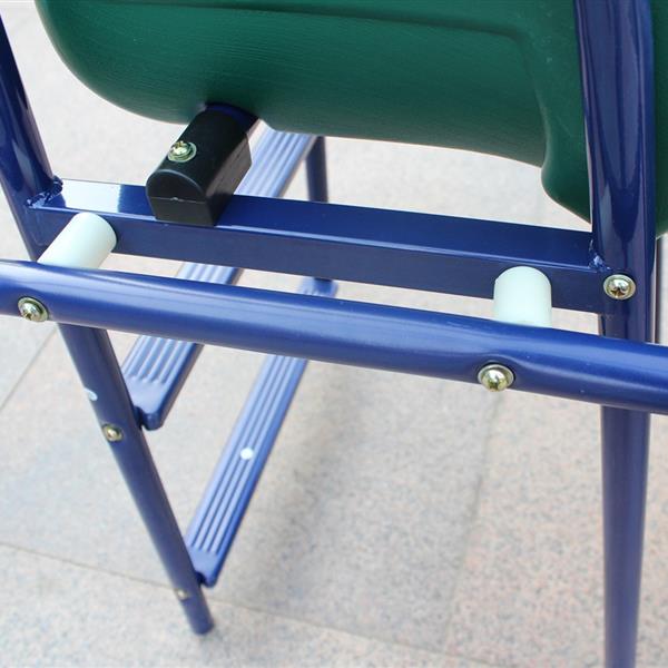 A-Frame Metal Swing Set W Slide Blue, Green, Orange