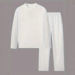 Mens Basic Minimalist Solid-Color Suit