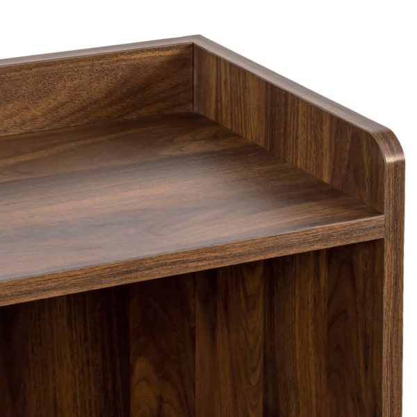 Sideboard With 2 Sliding Striped Glass Doors, Freestanding Countertop Storage Cabinet For Bottles, Wine And So On